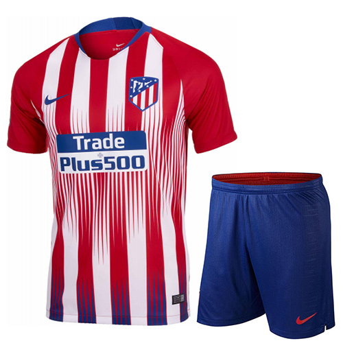 Atletico Madrid 18/19 Home Soccer Kits (Shirt+Shorts)